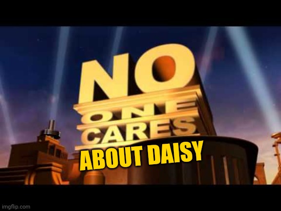 no one cares | ABOUT DAISY | image tagged in no one cares | made w/ Imgflip meme maker