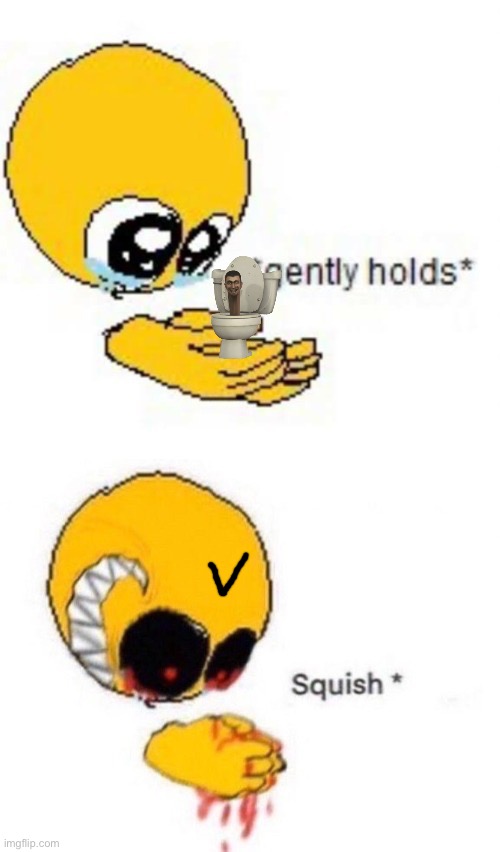 Gently holds squish | image tagged in gently holds squish | made w/ Imgflip meme maker