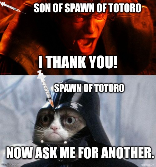 Image tagged in anakin i hate you,memes,grumpy cat star wars