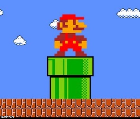 Mario and Pipe | image tagged in mario and pipe | made w/ Imgflip meme maker