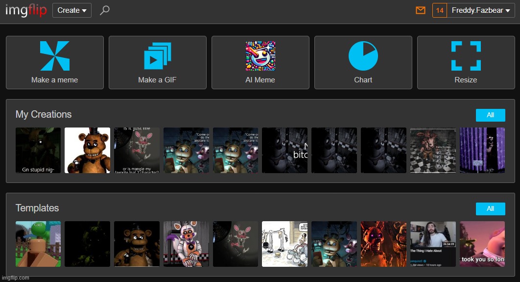 What the fuck happened to the imgflip homepage | made w/ Imgflip meme maker