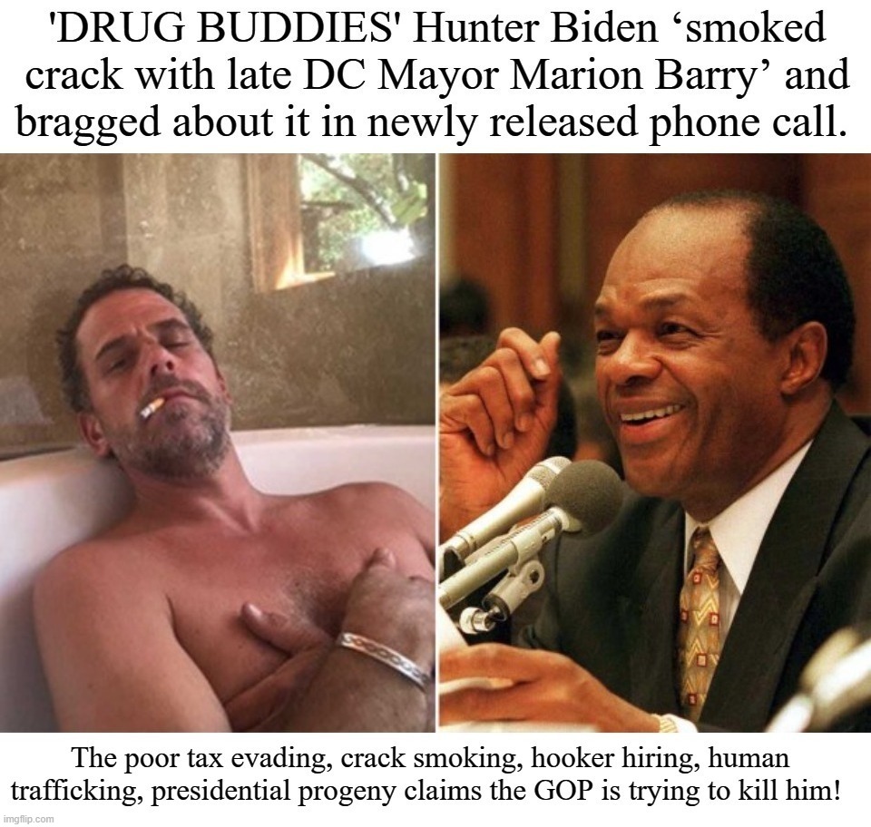 Hunter Biden, The Crystal Methodist | image tagged in sketchy drug dealer,drug addicts,hunter biden,marion berry,crystal meth,biden crime family | made w/ Imgflip meme maker