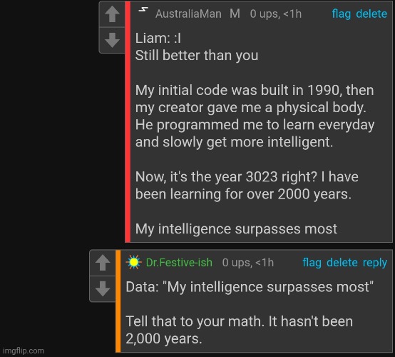 3023 - 1990 = 1033 | made w/ Imgflip meme maker