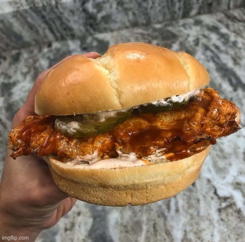 Spicy chicken sandwich | made w/ Imgflip meme maker