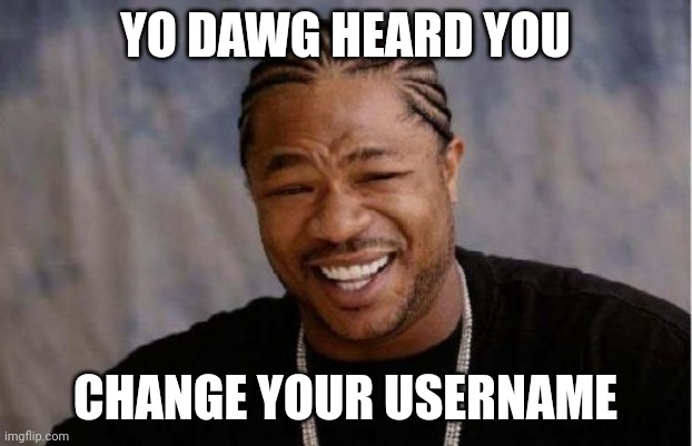 Read the comments | YO DAWG HEARD YOU; CHANGE YOUR USERNAME | image tagged in memes,yo dawg heard you | made w/ Imgflip meme maker