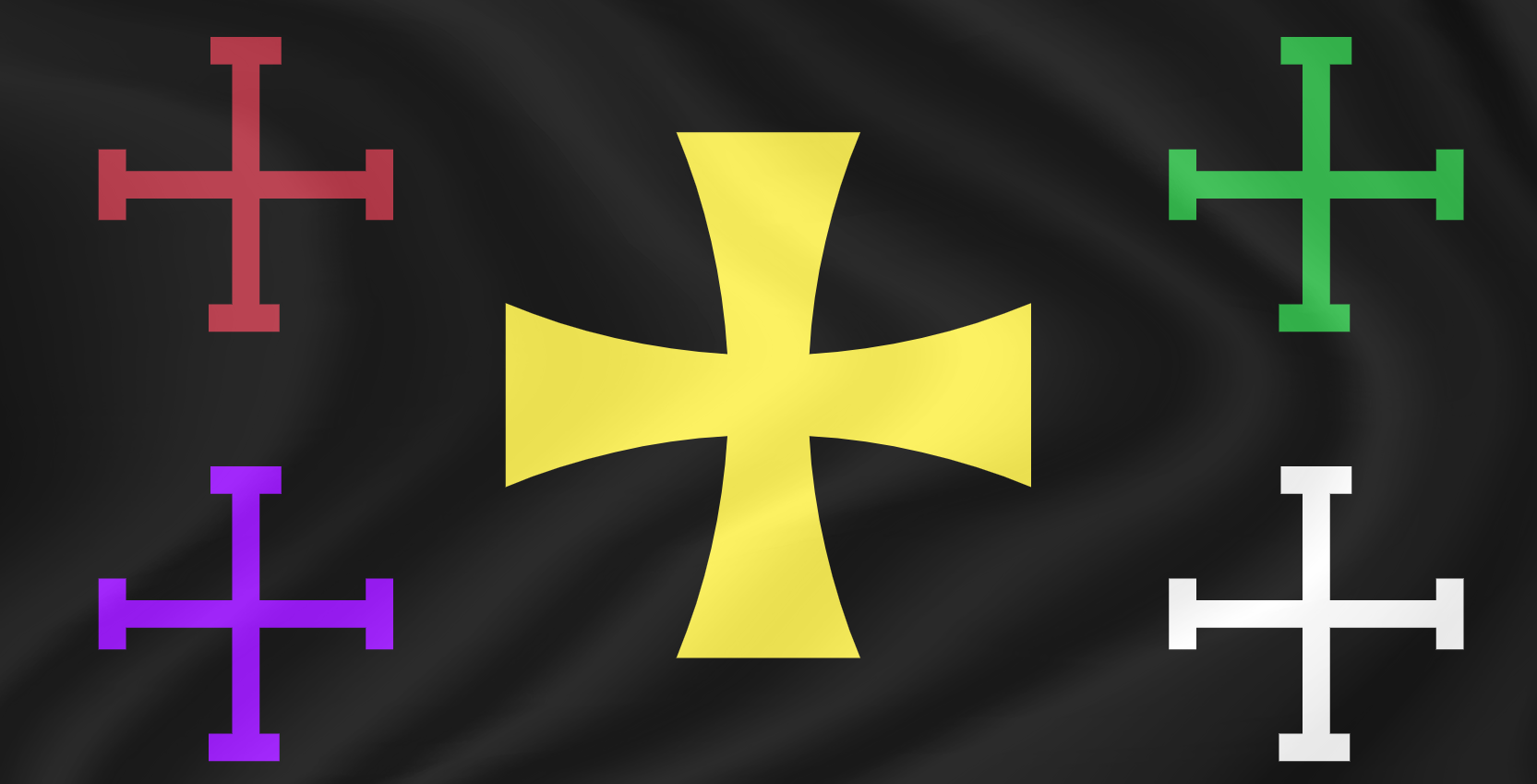 High Quality The Crusader Federation Flag Blank Meme Template