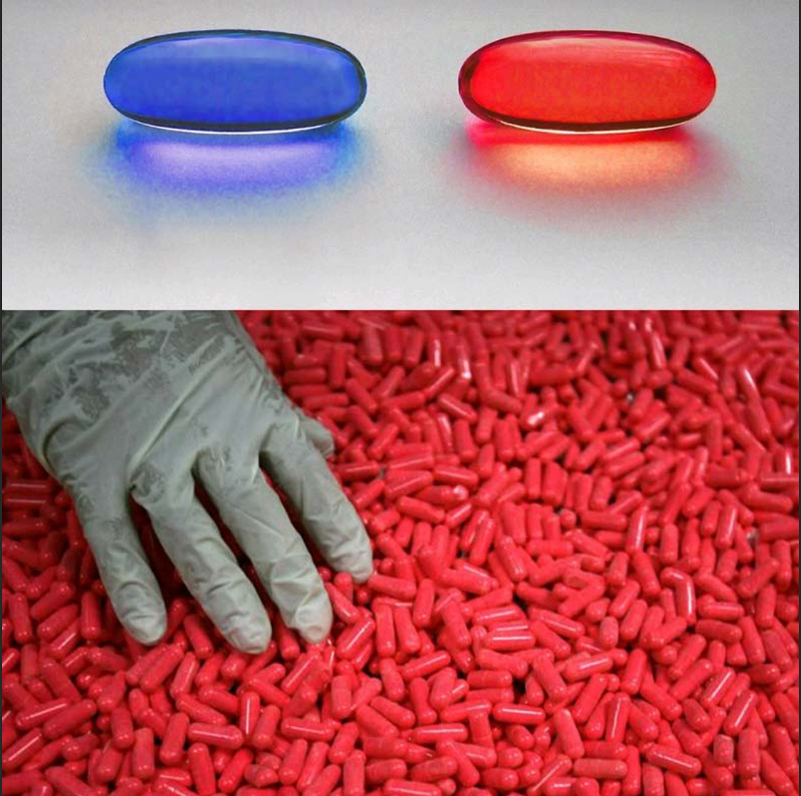 Easy decision red pills Blank Meme Template