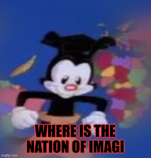 YAKKO | WHERE IS THE NATION OF IMAGI | image tagged in yakko | made w/ Imgflip meme maker