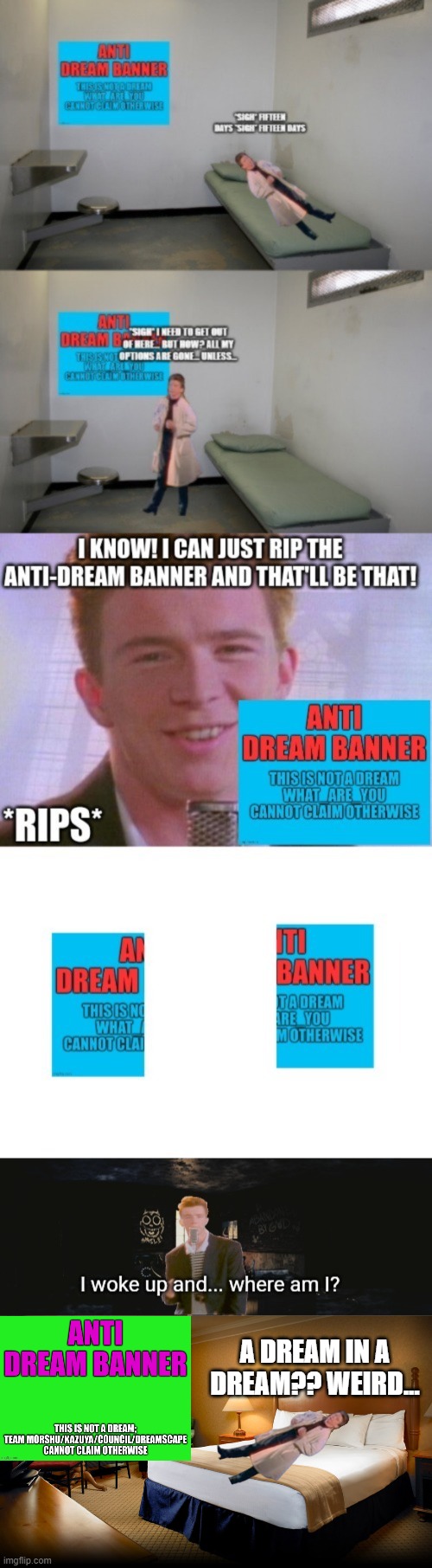 A DREAM IN A DREAM?? WEIRD... | image tagged in hotel room | made w/ Imgflip meme maker