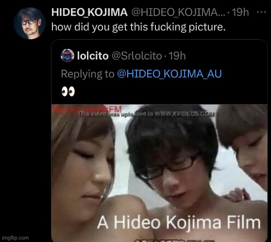 a hideo kojima film | made w/ Imgflip meme maker