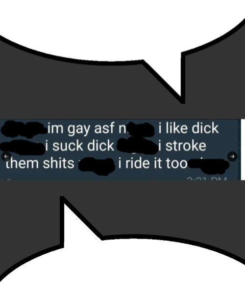 High Quality i'm gay asf double speech bubble Blank Meme Template