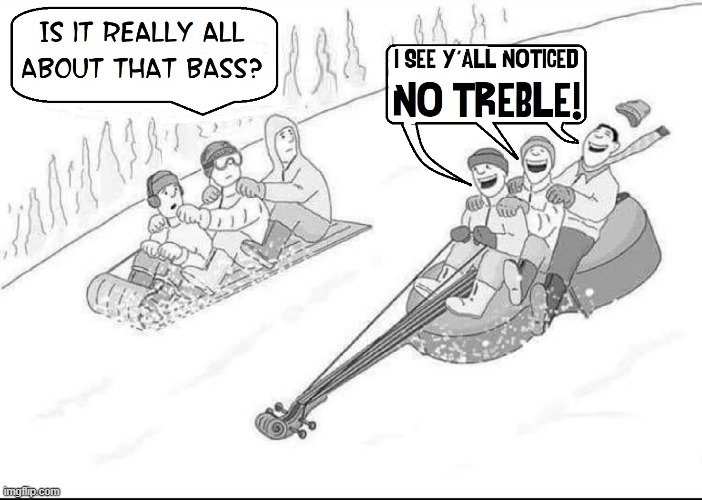 The Bass Fiddle Sled Wins Again | image tagged in vince vance,comics,memes,cartoons,sled,sledding | made w/ Imgflip meme maker