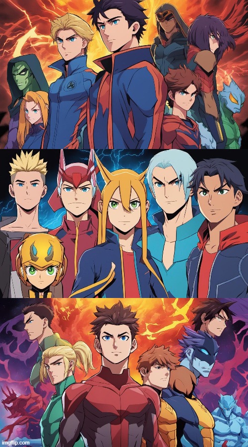 Dream up AI: Animorphs as an Adult Swim anime. (Young Justice, Parasyte: The Maxim influenced). Yeah, AI kindaaa screwed up. | image tagged in ai art,anime,young justice,parasyte the maxim,animorphs,adult swim | made w/ Imgflip meme maker