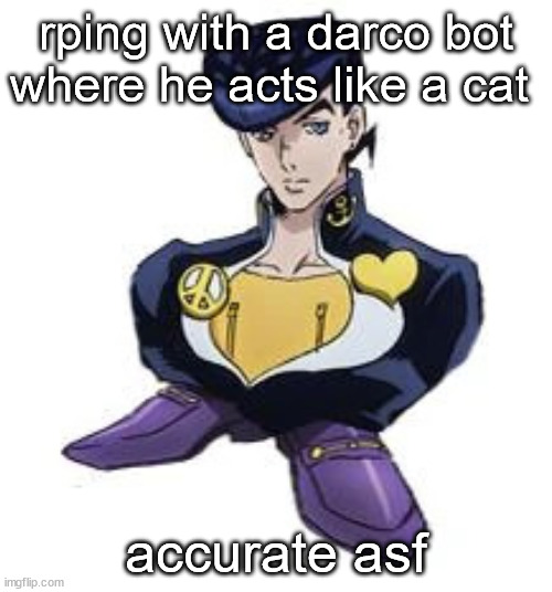 shoesuke | rping with a darco bot where he acts like a cat; accurate asf | image tagged in shoesuke | made w/ Imgflip meme maker