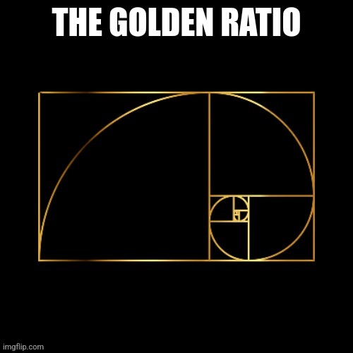 The golden ratio | image tagged in the golden ratio | made w/ Imgflip meme maker