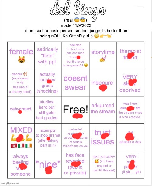 just found this so I posted for trolling bc guy | image tagged in del bingo real | made w/ Imgflip meme maker