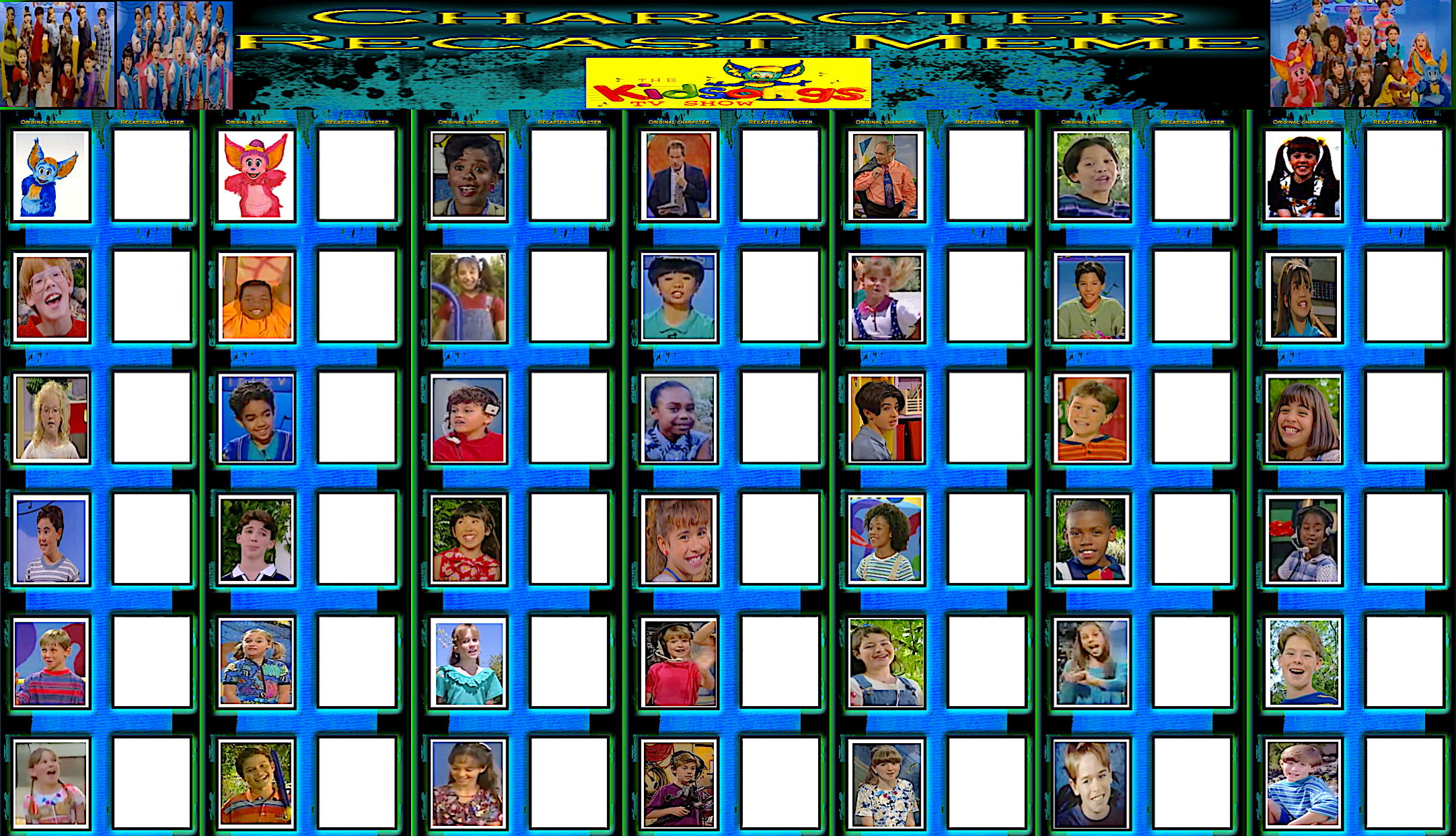 Kidsongs Cast Meme Blank Meme Template