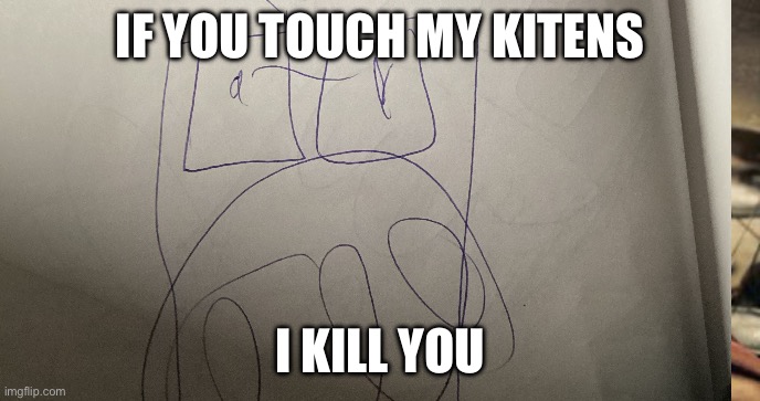 Denny change in Renato | IF YOU TOUCH MY KITENS; I KILL YOU | image tagged in ice cream | made w/ Imgflip meme maker