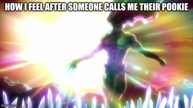 Kars | HOW I FEEL AFTER SOMEONE CALLS ME THEIR POOKIE | image tagged in kars | made w/ Imgflip meme maker