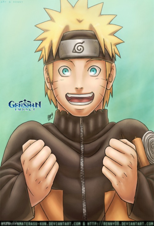 Happy Naruto likes playing Genshin Impact because the musics are really relaxing. | image tagged in naruto,happy,anime,cartoon network,deviantart,genshin impact | made w/ Imgflip meme maker