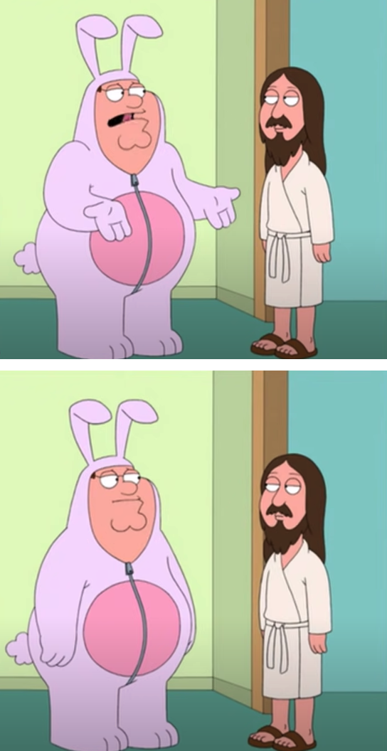 High Quality Family Guy Jesus Blank Meme Template
