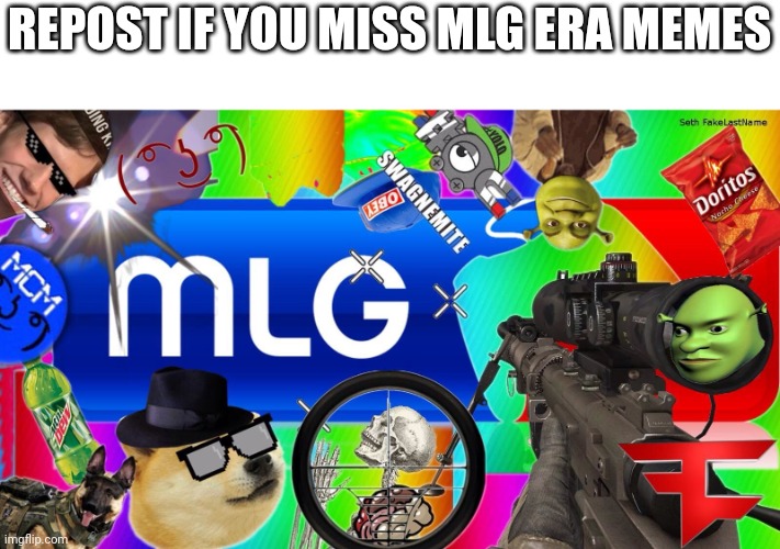 mlg | REPOST IF YOU MISS MLG ERA MEMES | image tagged in mlg | made w/ Imgflip meme maker