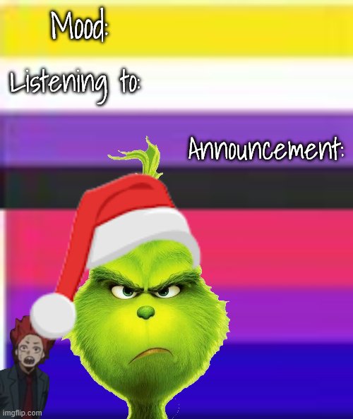 High Quality Queer Kirishimas babe announcement template special Christmas Blank Meme Template