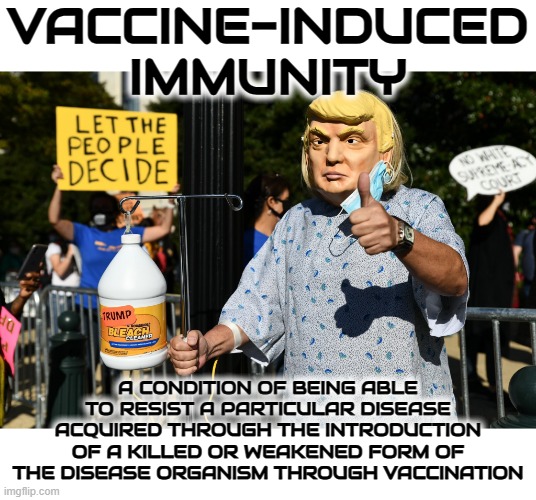 IMMUNITY | VACCINE-INDUCED IMMUNITY; A CONDITION OF BEING ABLE TO RESIST A PARTICULAR DISEASE ACQUIRED THROUGH THE INTRODUCTION OF A KILLED OR WEAKENED FORM OF THE DISEASE ORGANISM THROUGH VACCINATION | image tagged in immunity,vaccine-induced immunity,disease,vaccine,virus,infection | made w/ Imgflip meme maker