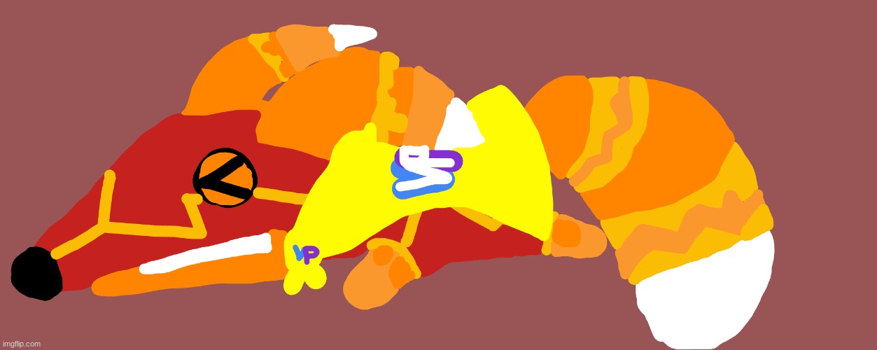 Super Pretztail(lying down) | image tagged in super pretztail lying down | made w/ Imgflip meme maker