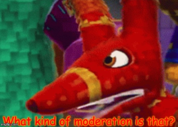 What kind of moderation is that? | image tagged in what kind of moderation is that | made w/ Imgflip meme maker