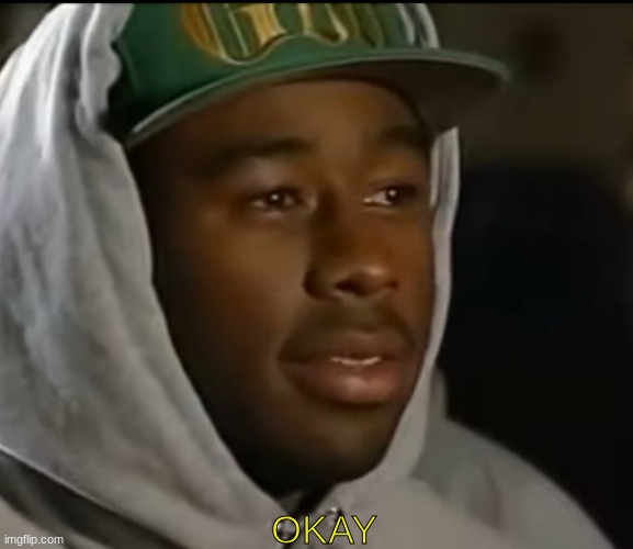 Tyler the creator okay | OKAY | image tagged in tyler the creator okay | made w/ Imgflip meme maker