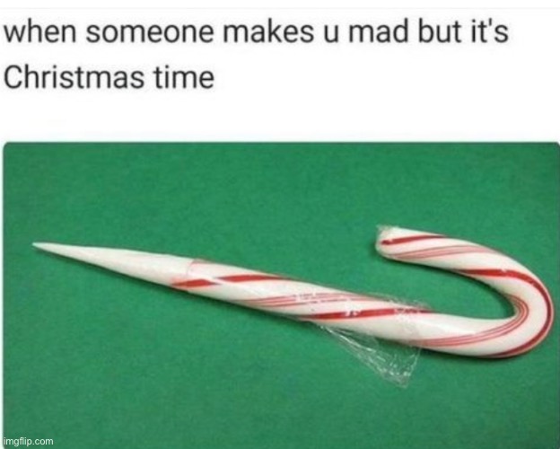 for real lol | image tagged in funny,meme,candy cane,christmas,mad | made w/ Imgflip meme maker