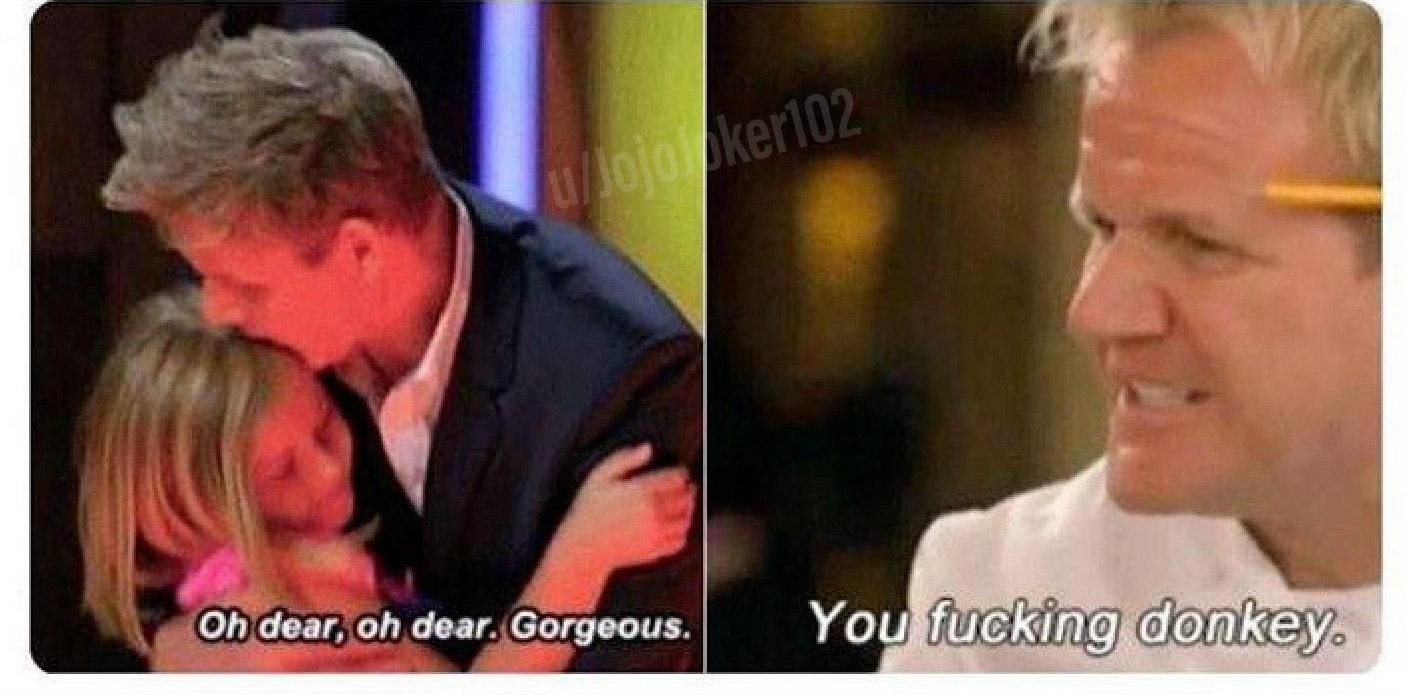 gorden ramsey donkey Blank Meme Template