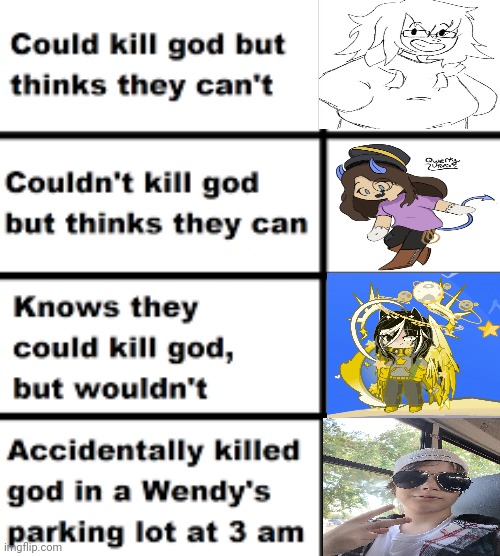 Just some pals on the god killer ranking | image tagged in jokes,best friends,godkiller | made w/ Imgflip meme maker