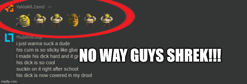 NO WAY GUYS SHREK!!! | made w/ Imgflip meme maker