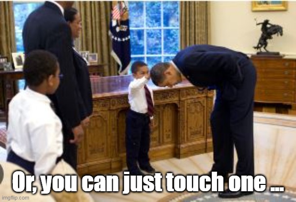 Or, you can just touch one ... | made w/ Imgflip meme maker