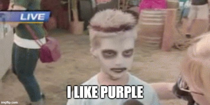 i like turtles | I LIKE PURPLE | image tagged in i like turtles | made w/ Imgflip meme maker