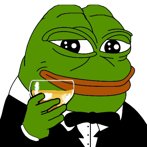 Tuxedo drink Pepe Blank Meme Template