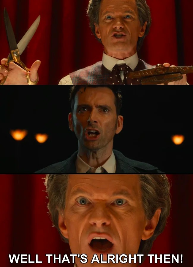Doctor Who well that's all right then Blank Meme Template