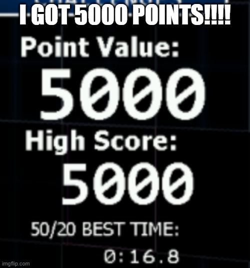 THIS TOOK ME 4 HOURS! | I GOT 5000 POINTS!!!! | image tagged in ultimate custom night,five nights at freddy's,points | made w/ Imgflip meme maker
