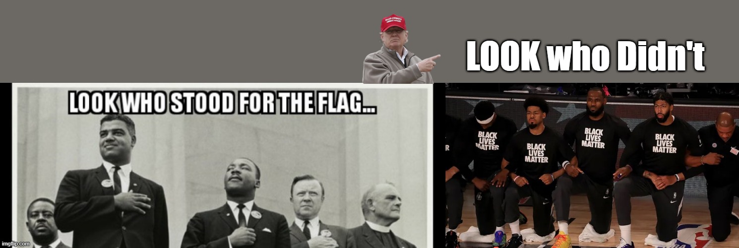 DEMs turned them into America haters , I doubt if MLK would approve of that. Oh by the way MLK was a Republican | LOOK who Didn't | image tagged in nwo,democrats | made w/ Imgflip meme maker