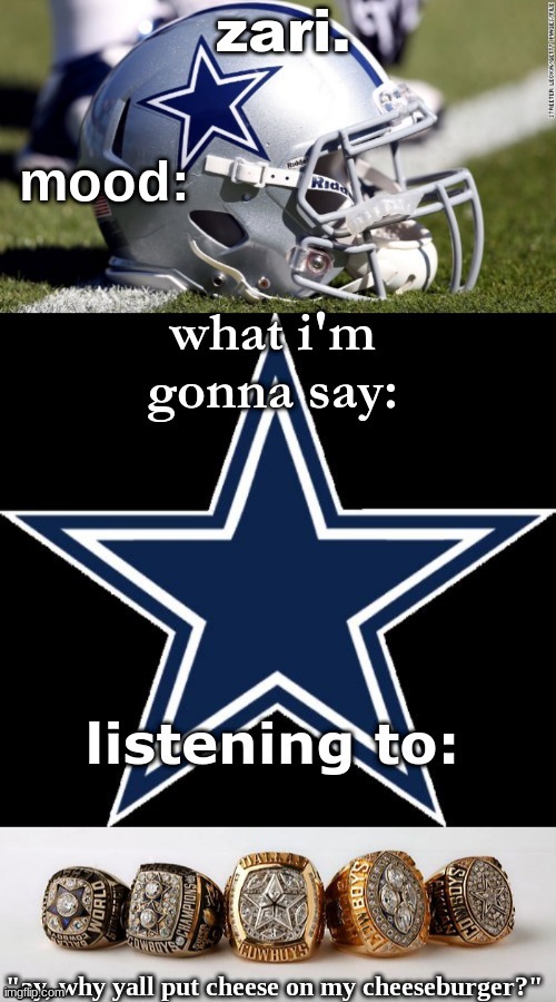 ignore the quote | image tagged in zari's revised cowboys announcement temp | made w/ Imgflip meme maker