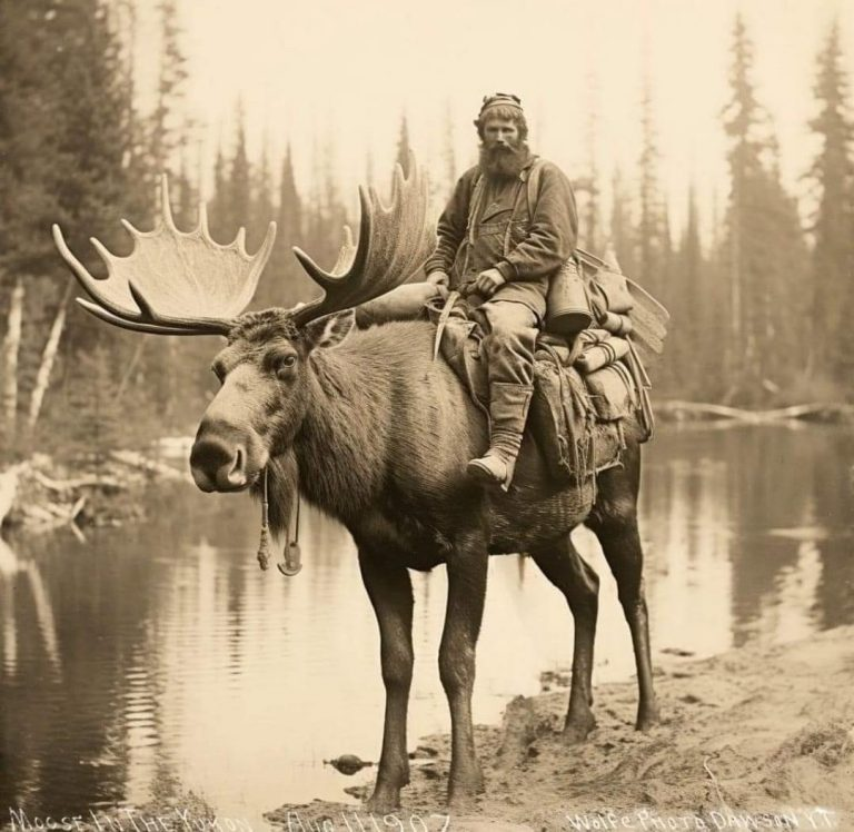 High Quality Man riding moose Blank Meme Template