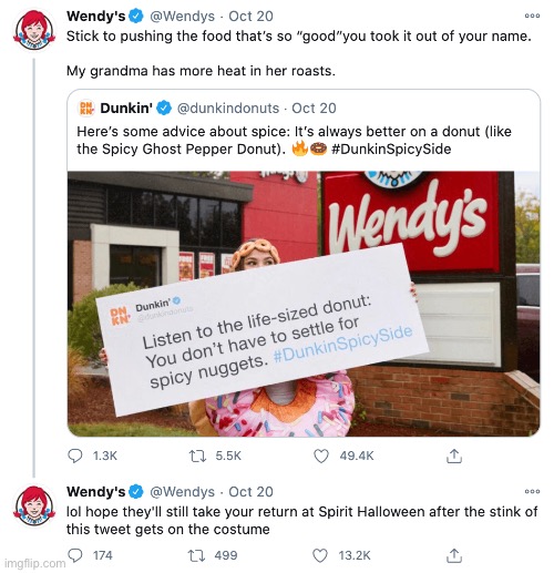 For now on I’m eating at Wendy’s | image tagged in wendy's,roasts | made w/ Imgflip meme maker