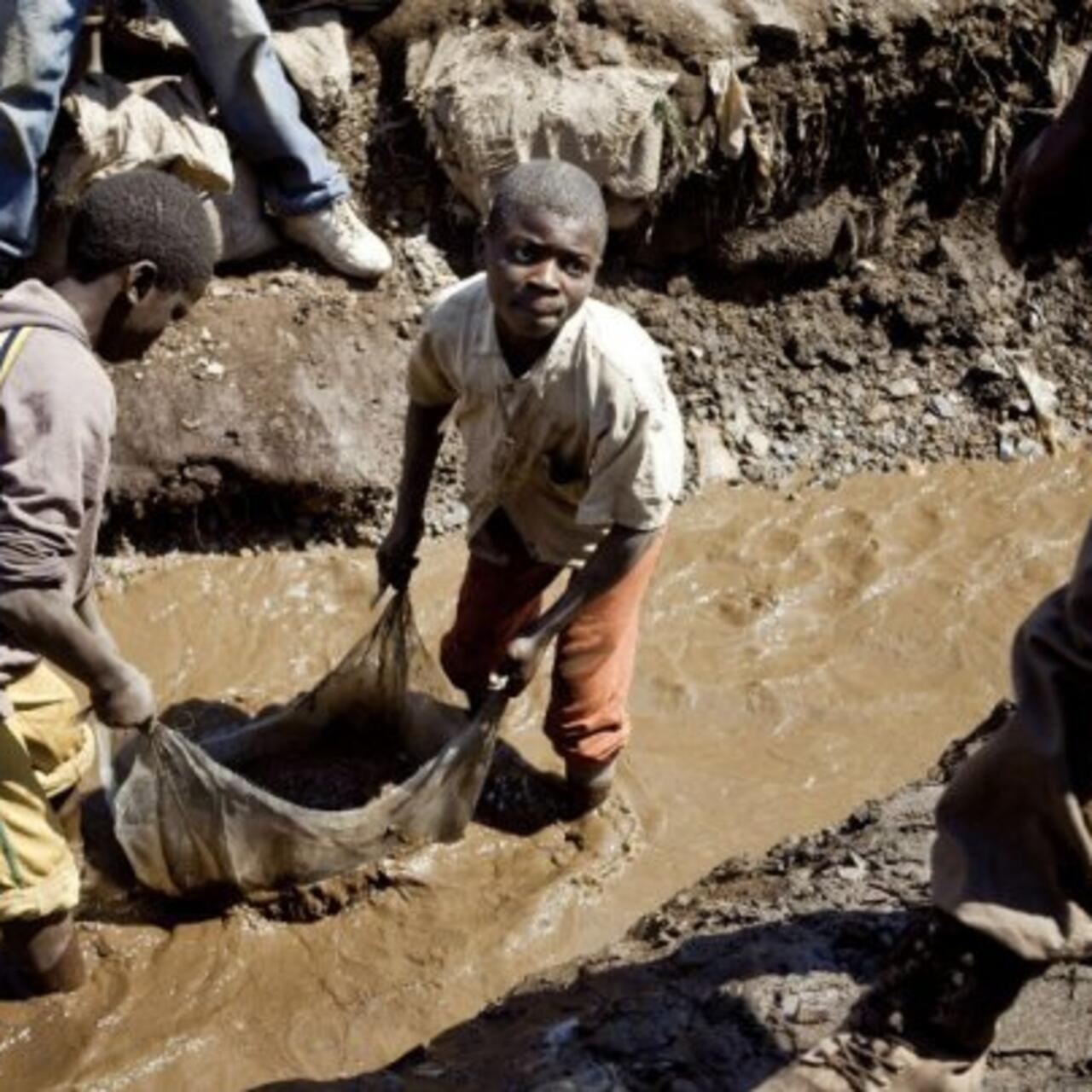 Congo Child Miners Blank Meme Template