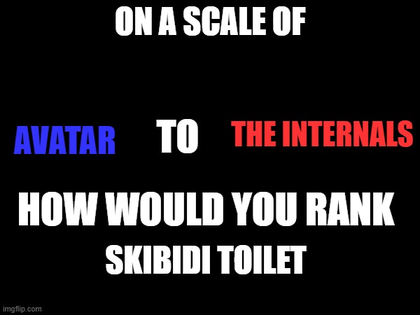 if you get the idea, you got the idea. | SKIBIDI TOILET | image tagged in on a scale of movies | made w/ Imgflip meme maker