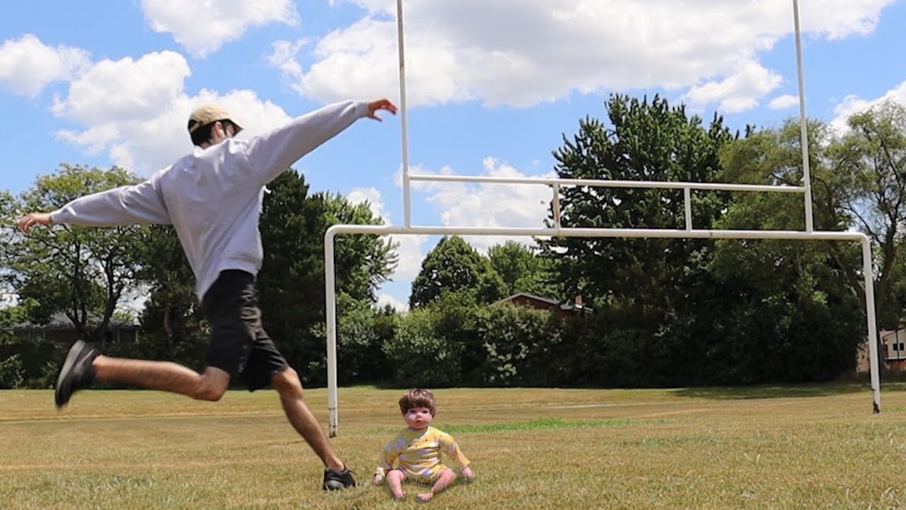 Man kicks baby Blank Meme Template