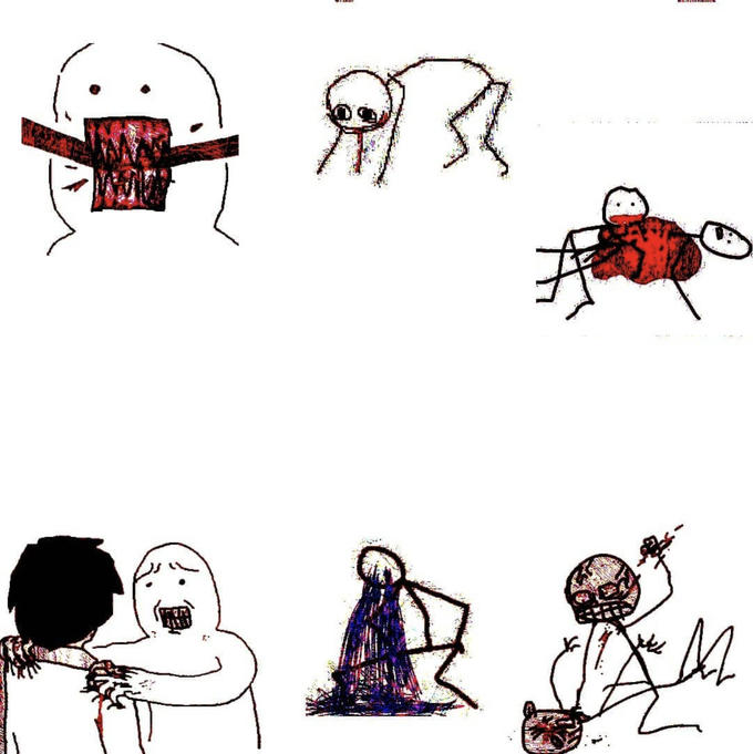 High Quality bloody horror cycle Blank Meme Template