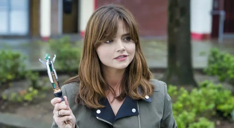 Clara Oswald With Sonic Screwdriver Blank Meme Template