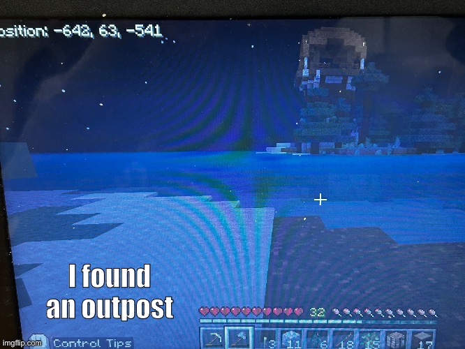 found this very cool ? | I found an outpost | made w/ Imgflip meme maker